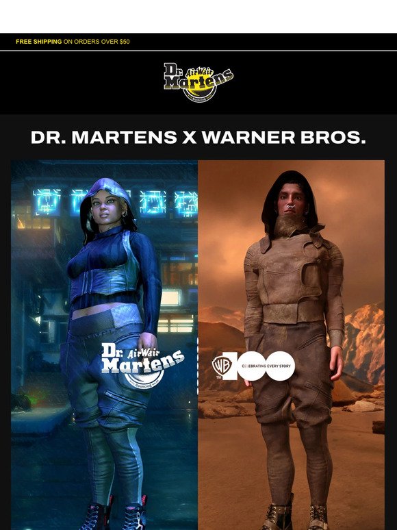 Dr. Martens x Warner Bros. 100th Anniversary