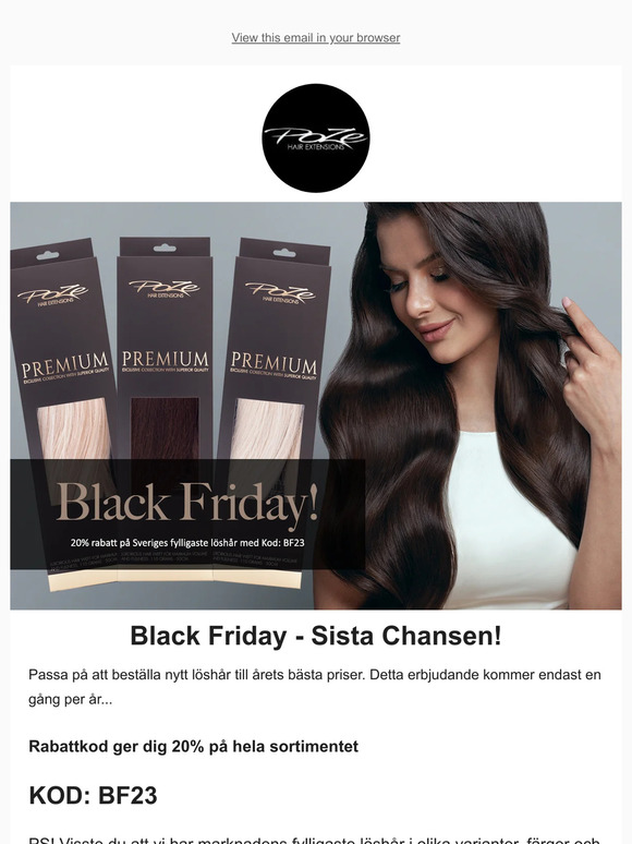 Black Friday - Sista Chansen!