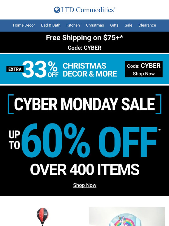 LTD Commodities LLC: Shop Cyber Monday Doorbusters Now | Milled