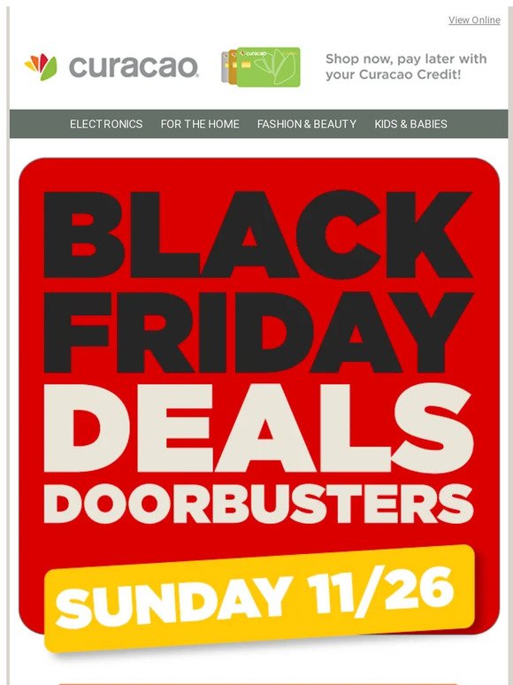 Hurry! Black Friday Doorbusters end soon!