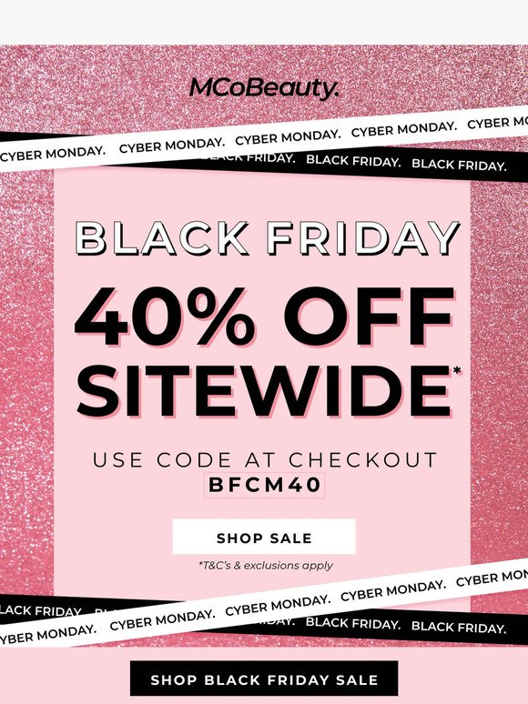 FINAL HOURS To Shop 40% Off! 🖤