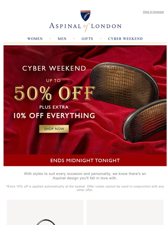 Up to 50% Off + Get an Extra 10% Everything