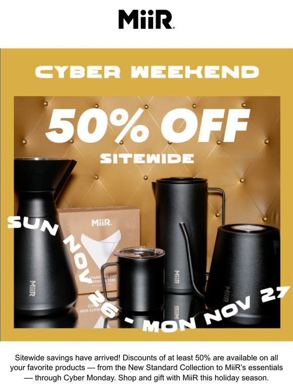 Save on Everything Through Cyber Monday