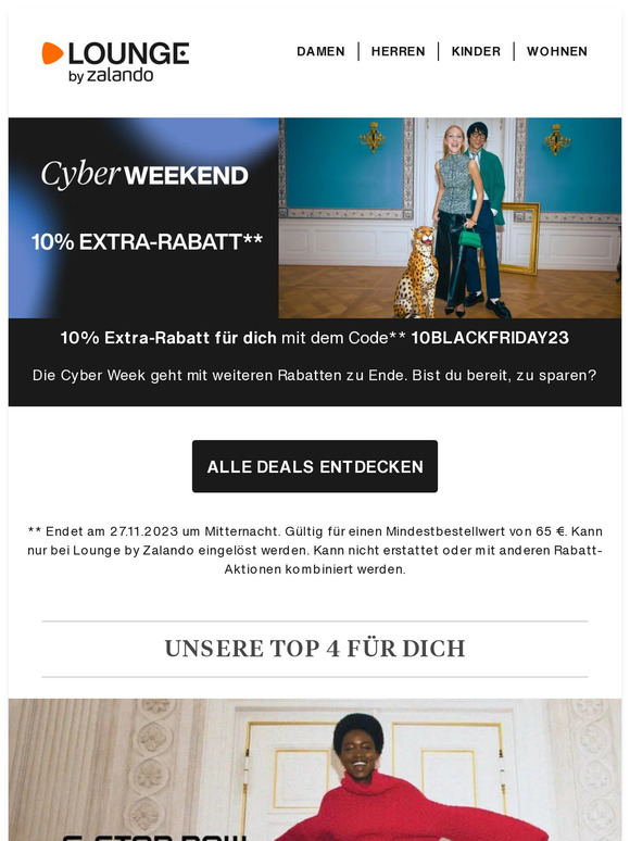G-Star, Kennel + Schmenger, Salomon | Cyber Weekend Deals: 10% Extra-Rabatt** 🤩