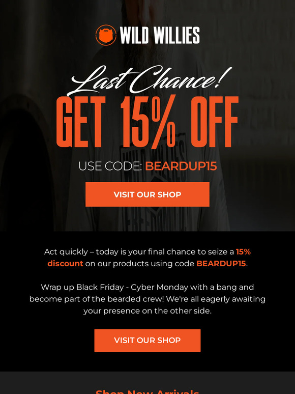 Last Chance to Get 15% OFF!