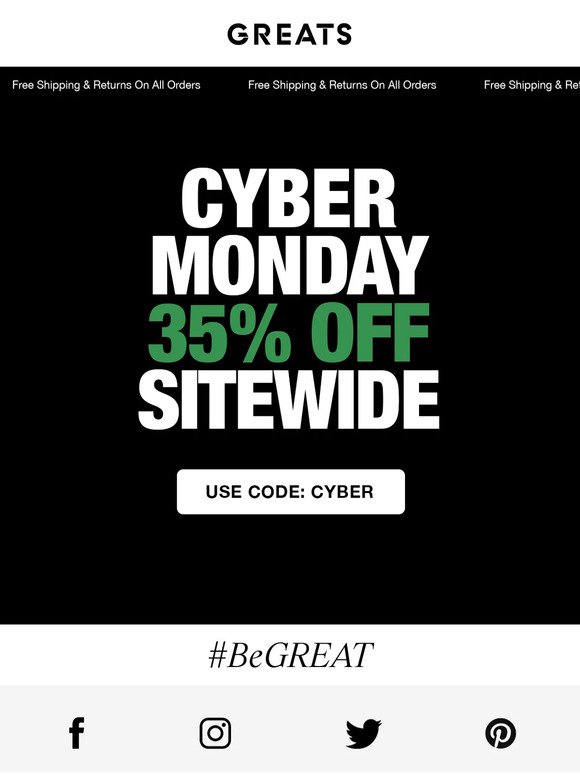 Cyber Monday Starts NOW