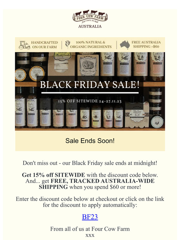 Sale ends soon
