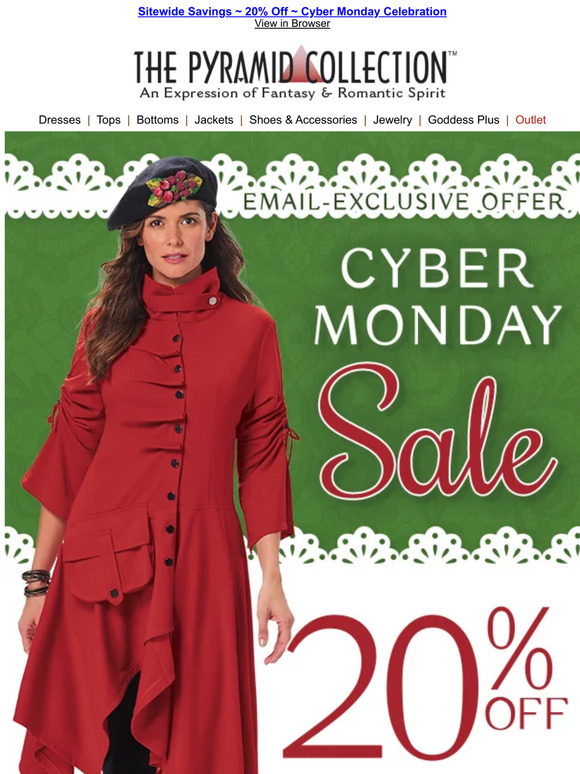 Pyramid Collection Alluring Exclusive Save 20 Look Inside & See