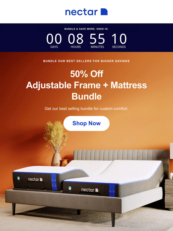 💤 Tight, Save Big: 50% OFF Bed + Adjustable Bundle
