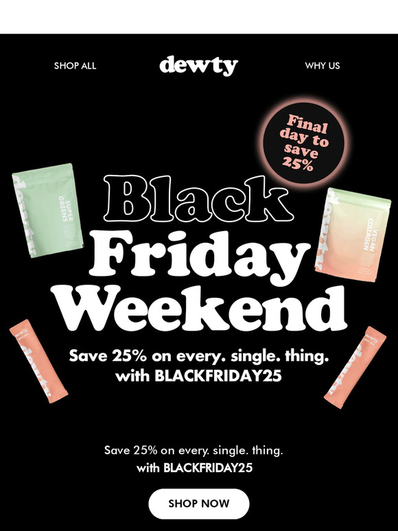 🔥 Black Friday weekend offers are ending 🔥
