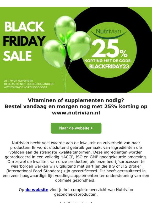 Profiteer nog 2 dagen van 25% korting! Mis het niet!
