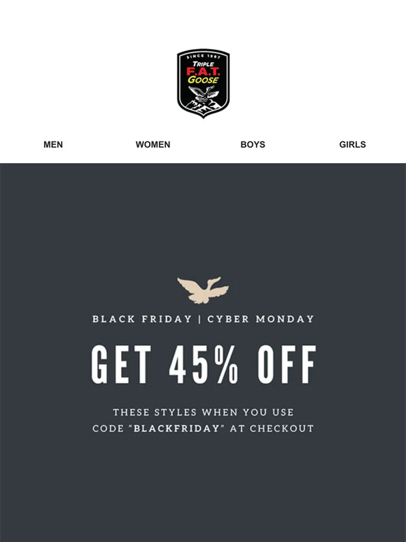 Get These Styles For 45% Off