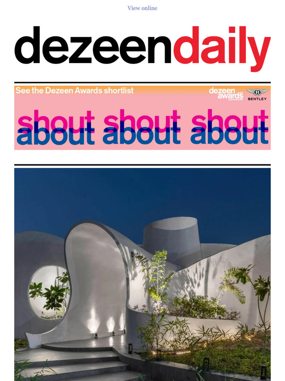 Dezeen: Upside-down pyramid bar | Built-in window seats | Sculptural ...