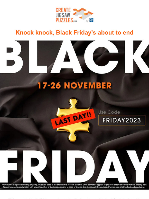 Knock knock, Black Friday’s about to end
