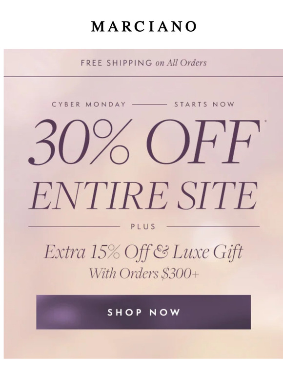 Marciano canada 2025 promo code