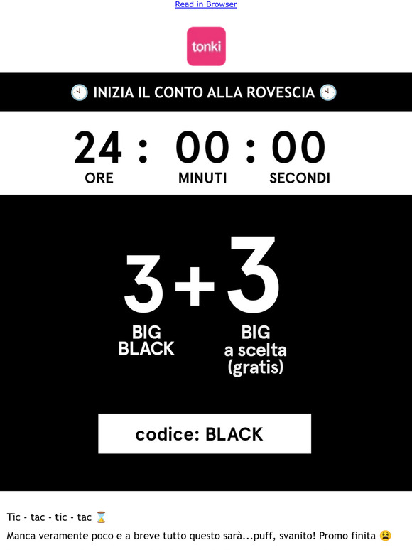 ⏰ Inizia il conto alla rovescia! ⏰