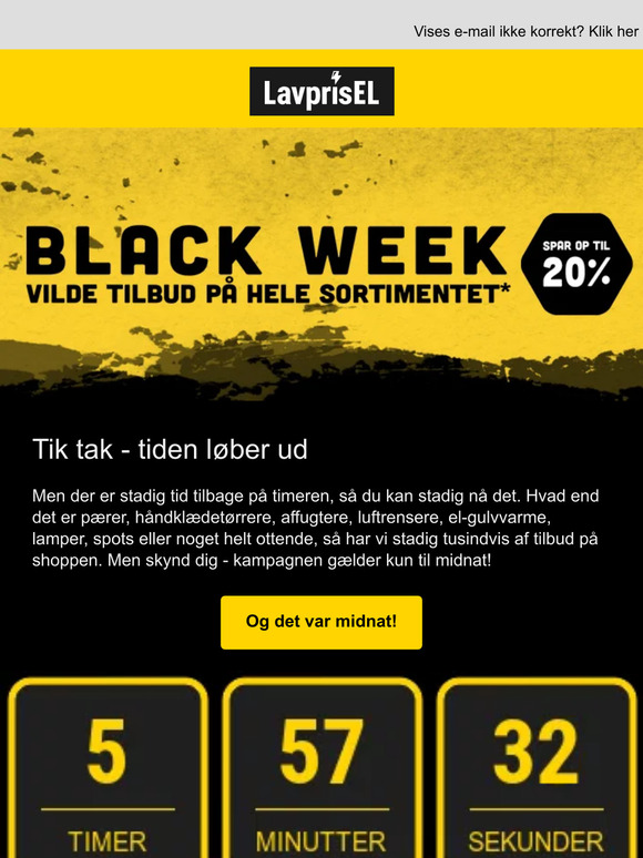 Så' det altså sidste chance