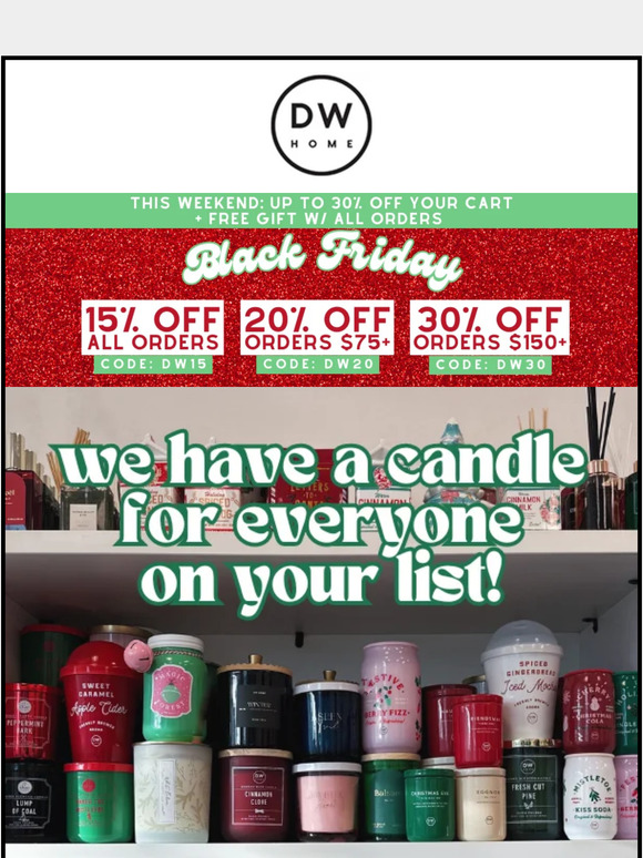 Candle Crazy Deals: Up to 30% off + FREE candle 🫶🏼