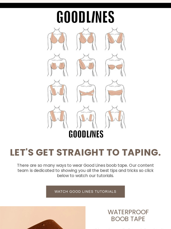 Good Lines Boob Tape Tips 💙
