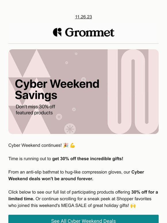 💥 Cyber Weekend: Get 30% off 40+ unique gift ideas