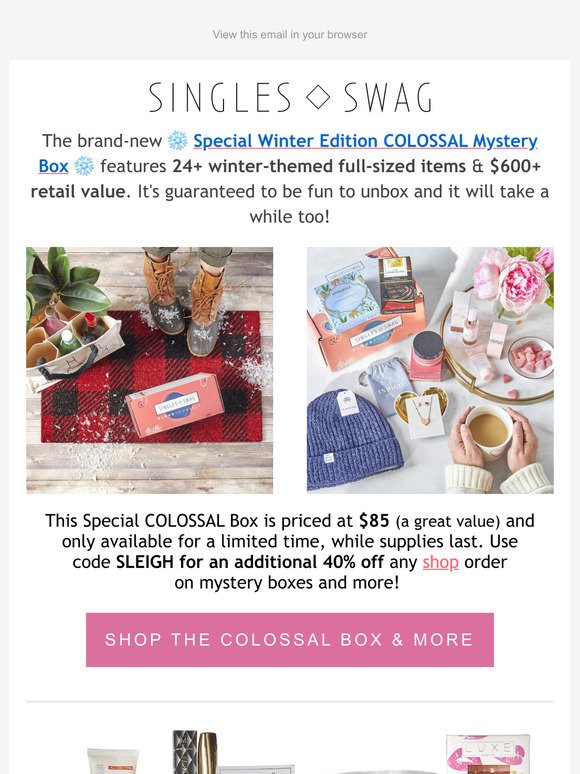 The NEW Winter Edition COLOSSAL Mystery Box Is Here