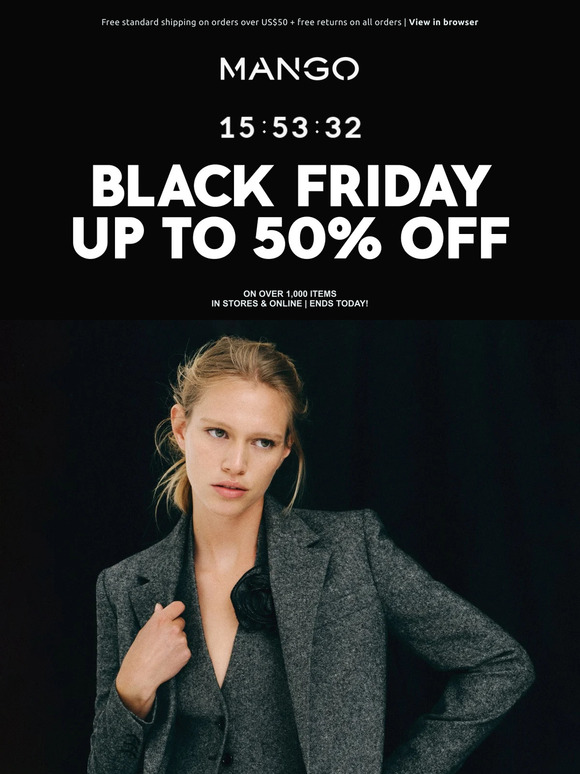 Mango Black Friday ends today 🚨 Milled