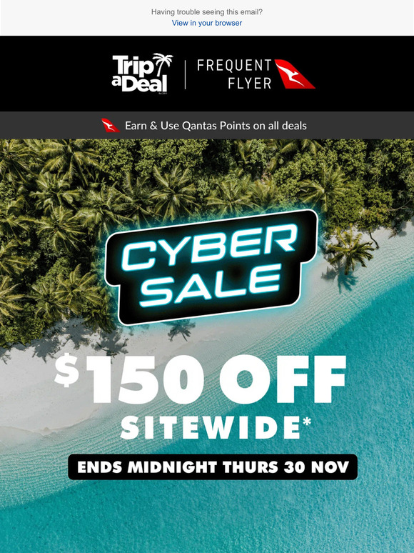 Our Cyber Sale has been extended 🚨 Get an extra $150* off for a limited time only!