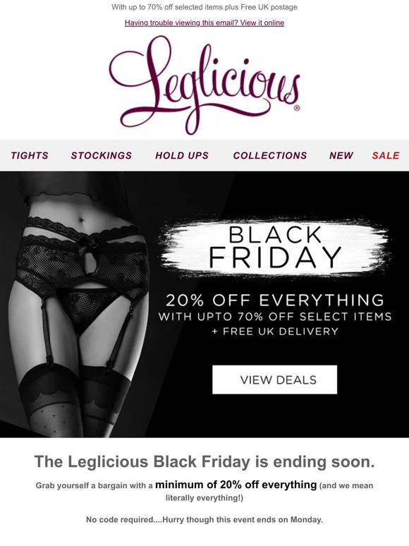 20% off Everything this Black Friday weekend
