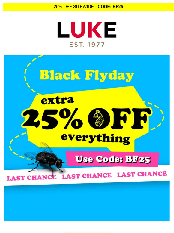 🚨 Black Friday: ENDS TOMORROW