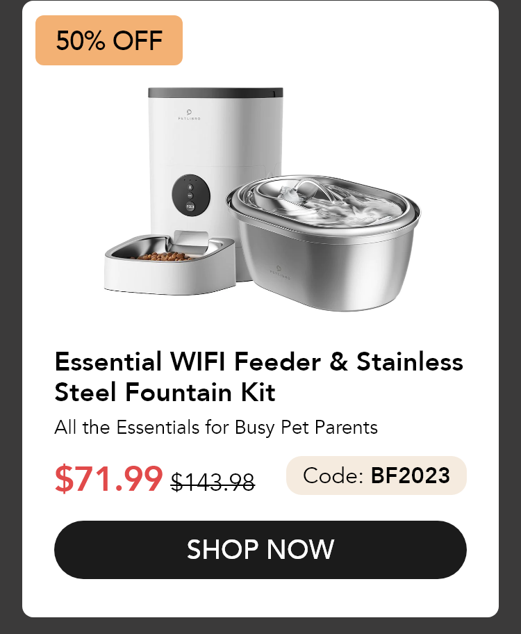 Essential WIFI Feeder & Stainless Steel Kit