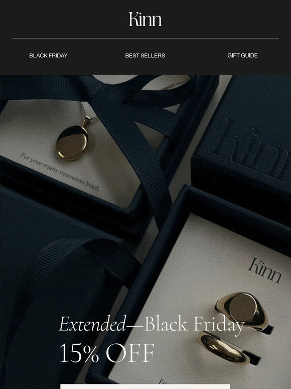 LAST CHANCE—Black Friday 15% OFF