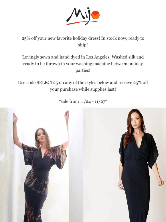 25% OFF SELECT STYLES! CYBER MONDAY SALE!