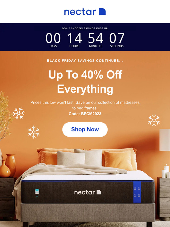 ⏰ Up to 40% OFF every single item. Ends soon!