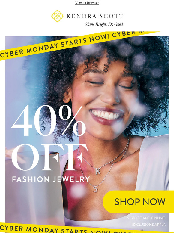 Kendra scott cyber deals monday