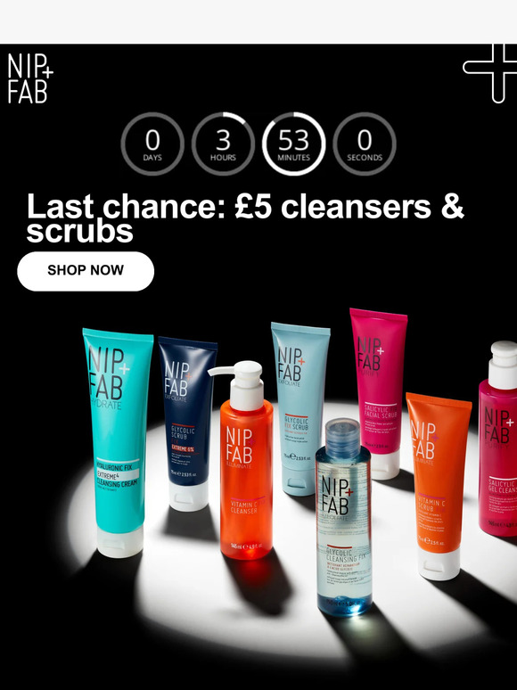 ❗LAST CHANCE: £5 skincare ends tonight!❗