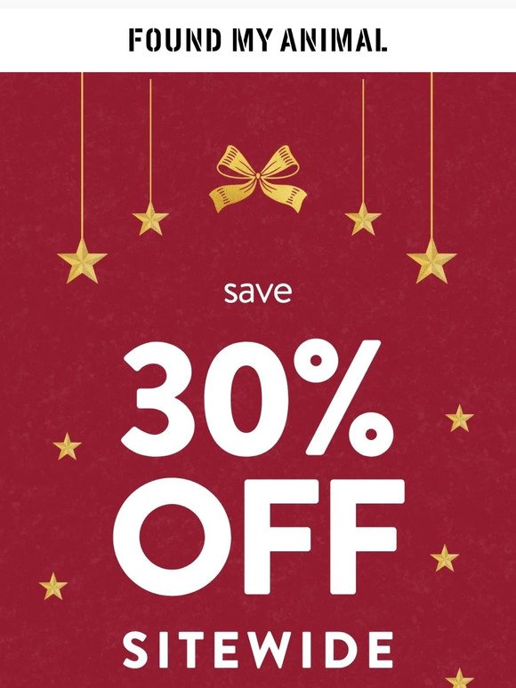 There's still time to save 30% OFF 🎁