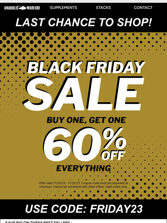 🚨 LAST CHANCE TO SHOP BLACK FRIDAY 🚨
