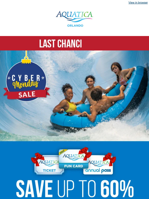 SeaWorld Parks Cyber Monday Savings Start Now! Milled