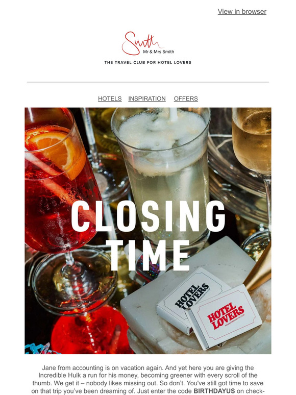 Last chance to use your birthday code