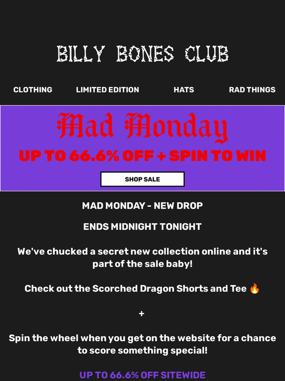 Up to 66.6% OFF - MAD MONDAY 🍻