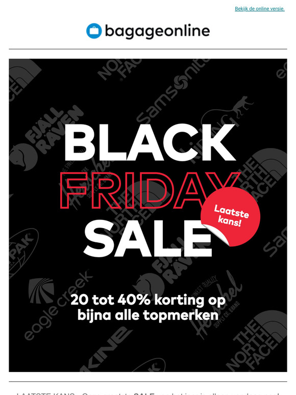 BLACK FRIDAY laatste kans!