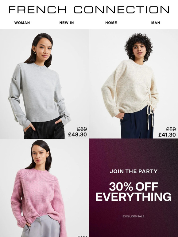 30% off your cosy essentials has arrived