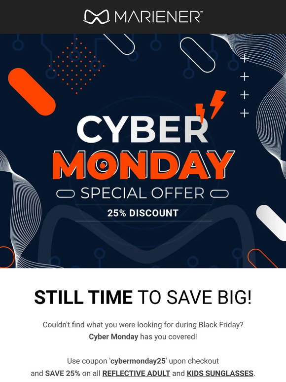 Forget about Black Friday, save 25% with Cyber Monday