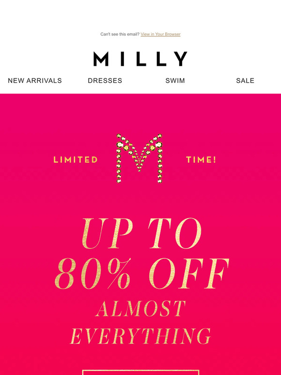 NOW UP TO 80% OFF!!