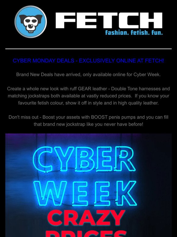 Cyber Monday - New & Exclusive Online Deals