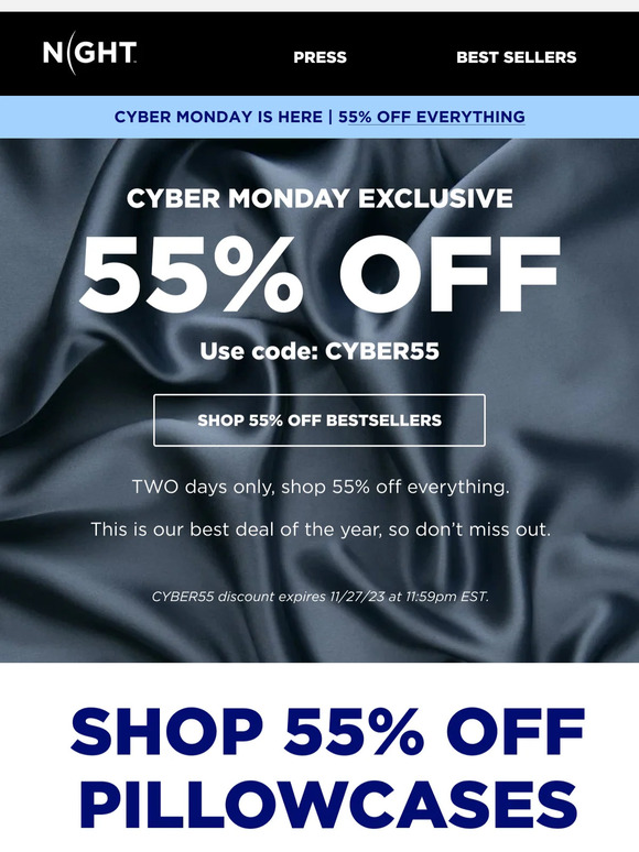 EARLY ACCESS ☁️💤 CYBER MONDAY: 55% OFF