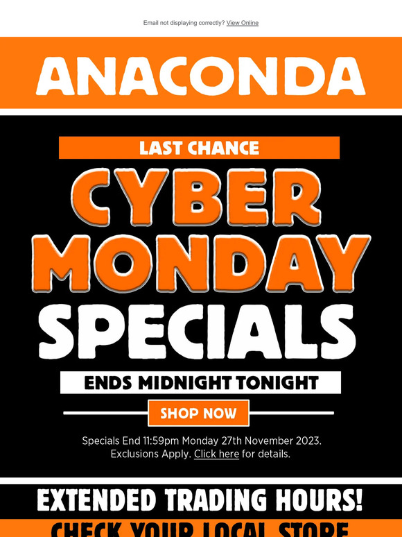 CYBER MONDAY MADNESS | MUST END MIDNIGHT