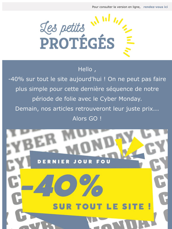 Dernier jour de folie, aujourd'hui seulement !🔔