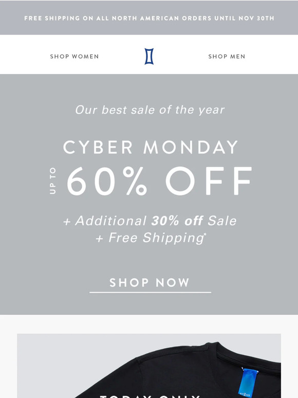 Cyber Monday Exclusive Offer - $75 3-Pack Tees