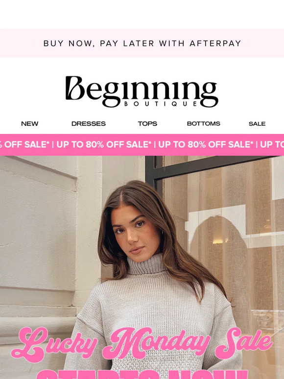 UP TO 80% OFF STARTS NOW 💸💸
